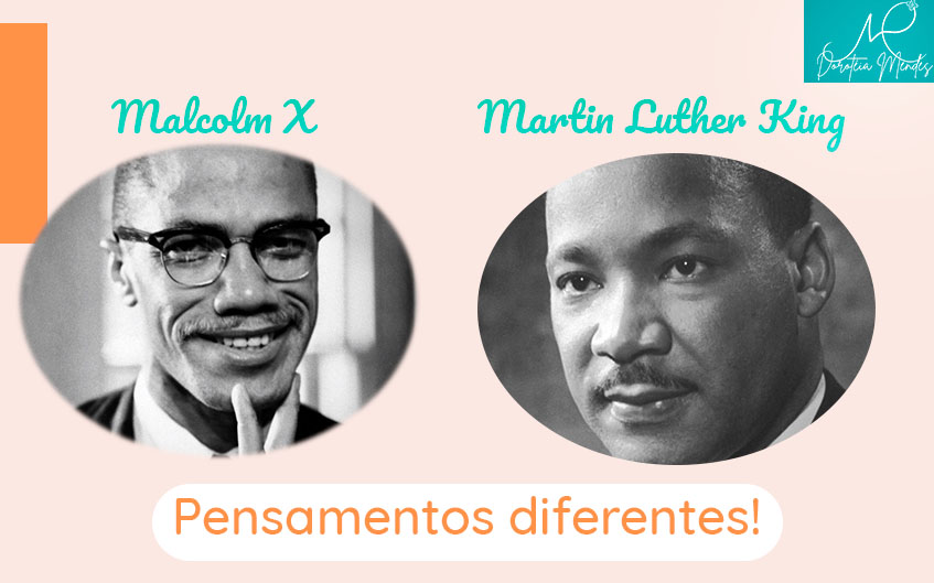 Malcon x e Martin Luther King - pensamentos diferentes